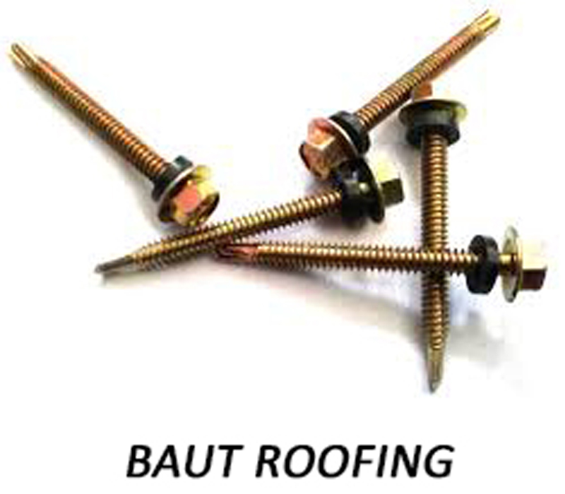 Jual mur baut surabaya | dynabolt, hexa ss304, baut roofing 7 Baut roofing self drilling screw dengan ring karet epdm