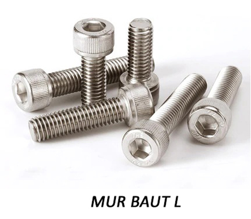 Jual mur baut surabaya | dynabolt, hexa ss304, baut roofing 4 Baut l atau anchor bolt l-bolt untuk pondasi