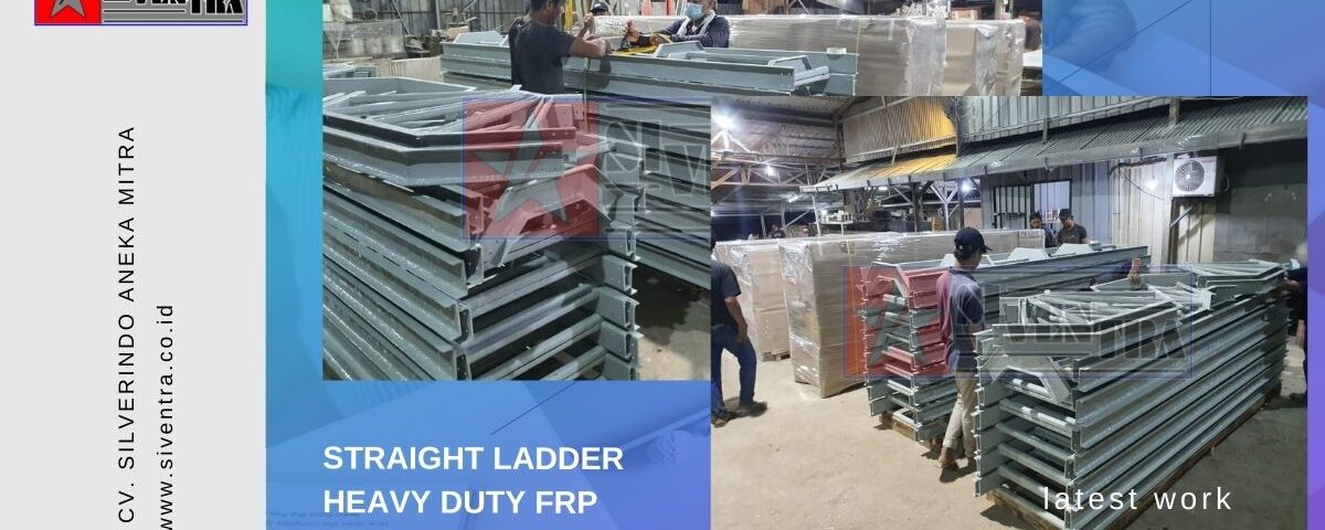 Straight ladder heavy duty frp