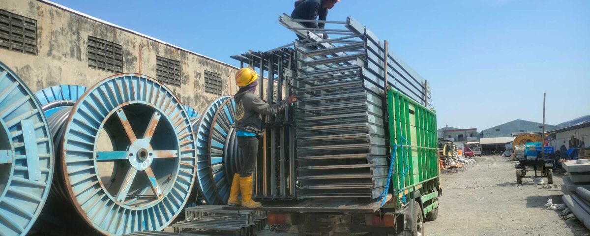 Pemasangan cable ladder siventra