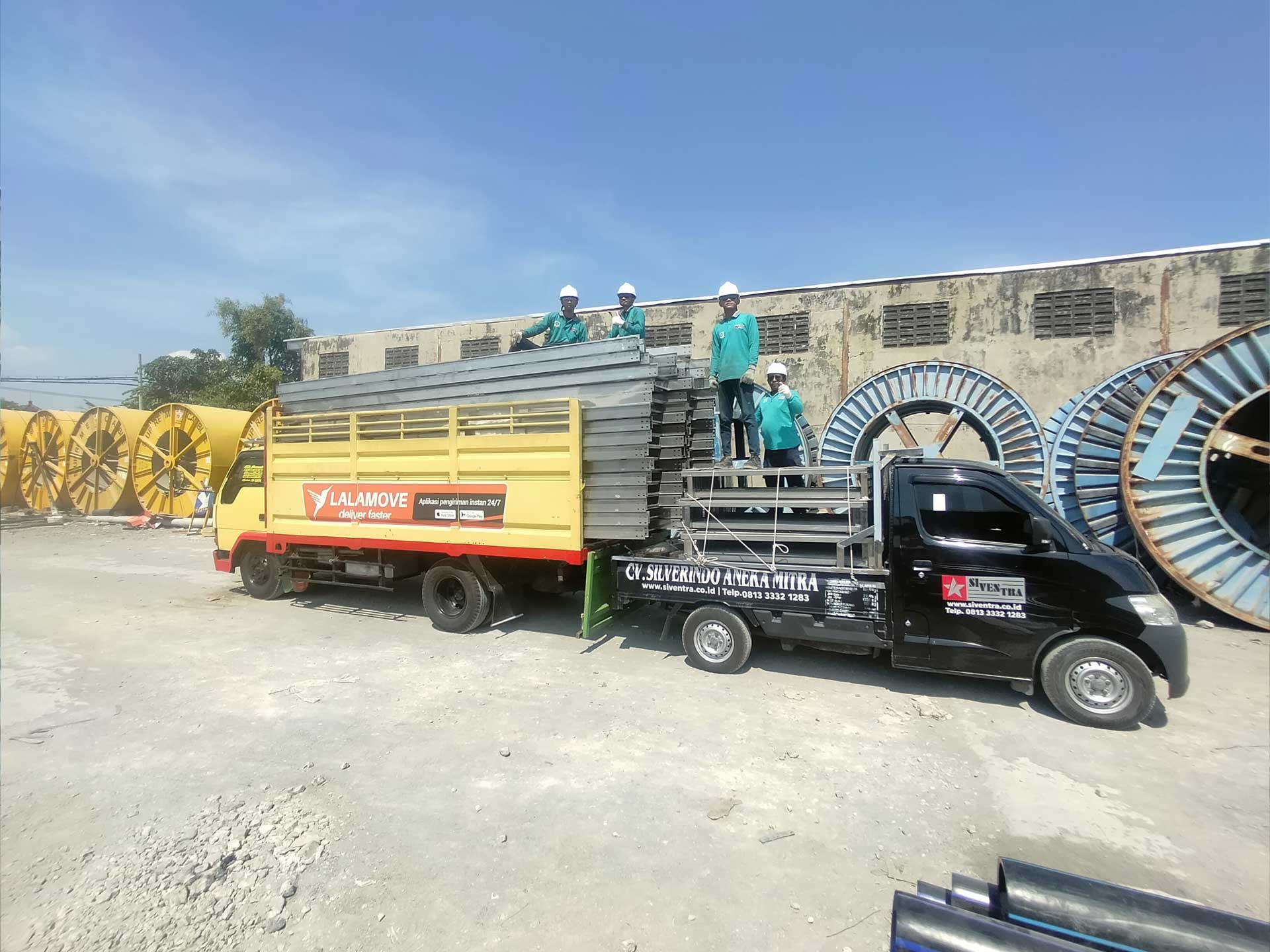 Pemasangan kabel ladder siventra