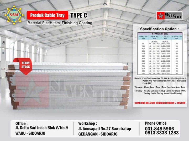 Cable tray type c siventra