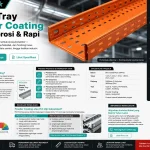 Cable tray powder coating merk siventra - tahan korosi 5 Cable tray powder coating